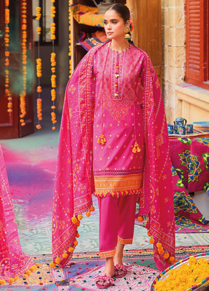 Chunri By Gul Ahmed Printed Lawn Suits Unstitched 3 Piece GA24C CL-42037B - Summer Collection