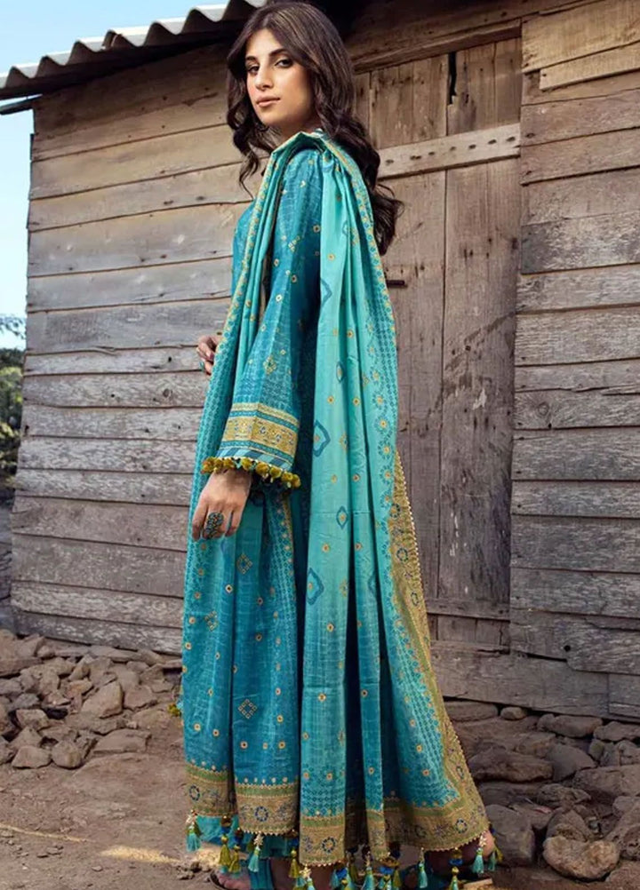 Chunri By Gul Ahmed Printed Lawn Suits Unstitched 3 Piece GA24C CL-42042 A - Summer Collection