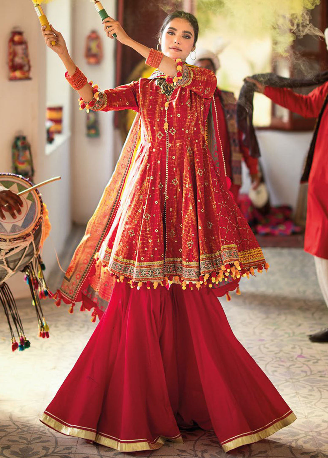 Chunri By Gul Ahmed Printed Lawn Suits Unstitched 3 Piece GA24C CL-42042B - Summer Collection