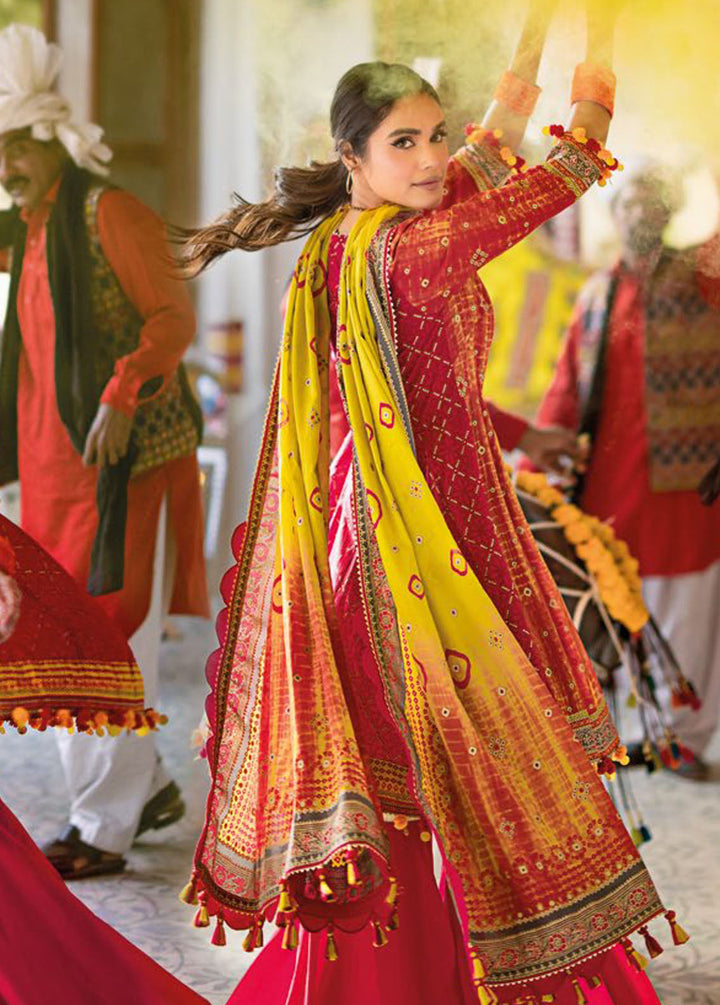 Chunri By Gul Ahmed Printed Lawn Suits Unstitched 3 Piece GA24C CL-42042B - Summer Collection