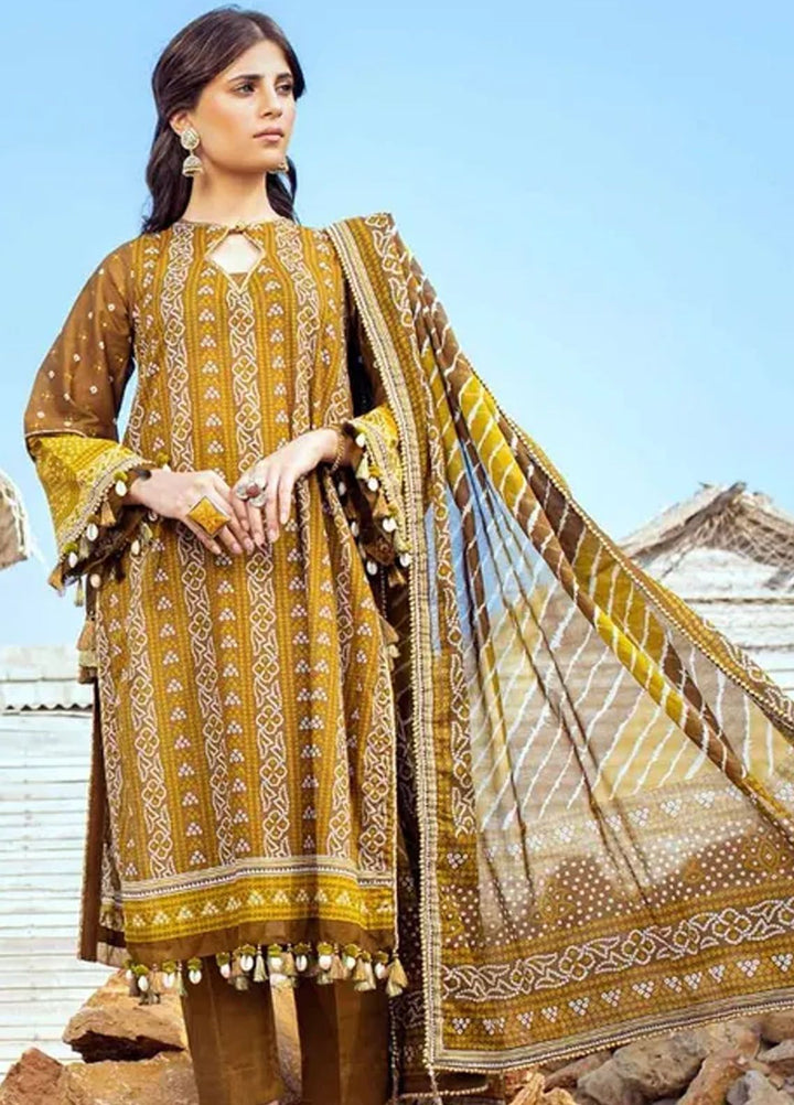 Chunri By Gul Ahmed Printed Lawn Suits Unstitched 3 Piece GA24C CL-42051 A - Summer Collection
