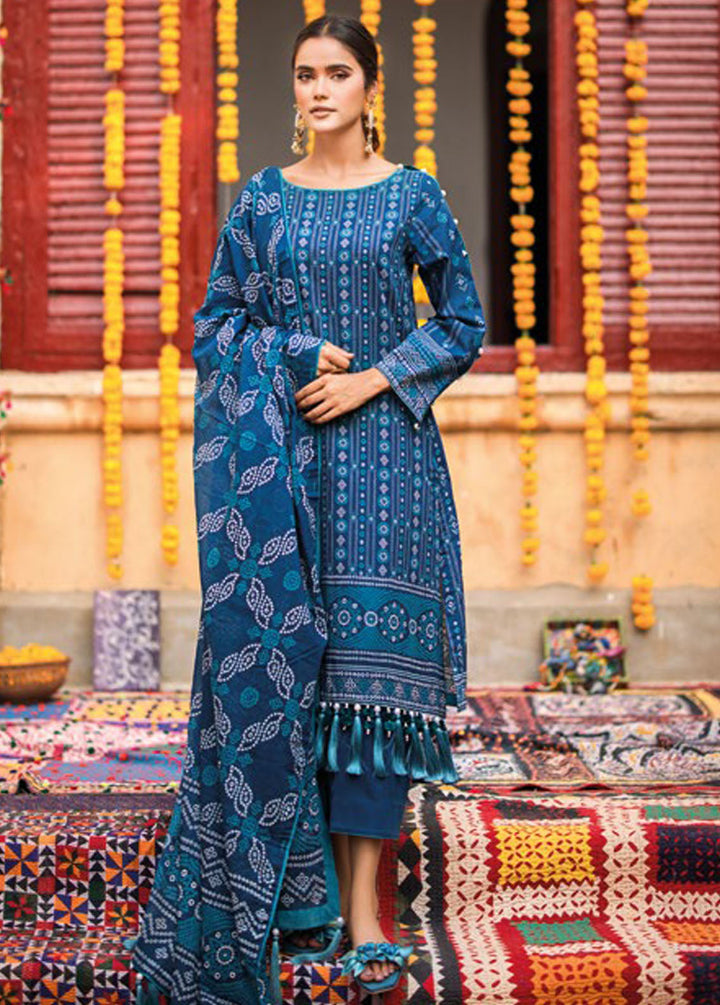 Chunri By Gul Ahmed Printed Lawn Suits Unstitched 3 Piece GA24C CL-42060B - Summer Collection