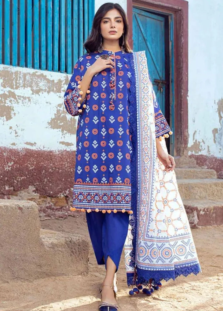 Chunri By Gul Ahmed Printed Lawn Suits Unstitched 3 Piece GA24C CL-42062 A - Summer Collection