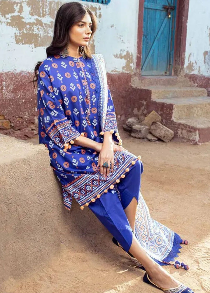Chunri By Gul Ahmed Printed Lawn Suits Unstitched 3 Piece GA24C CL-42062 A - Summer Collection