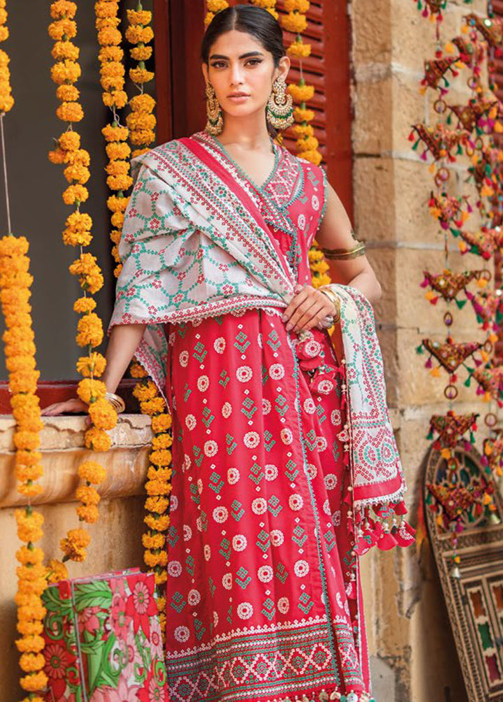 Chunri By Gul Ahmed Printed Lawn Suits Unstitched 3 Piece GA24C CL-42062B - Summer Collection