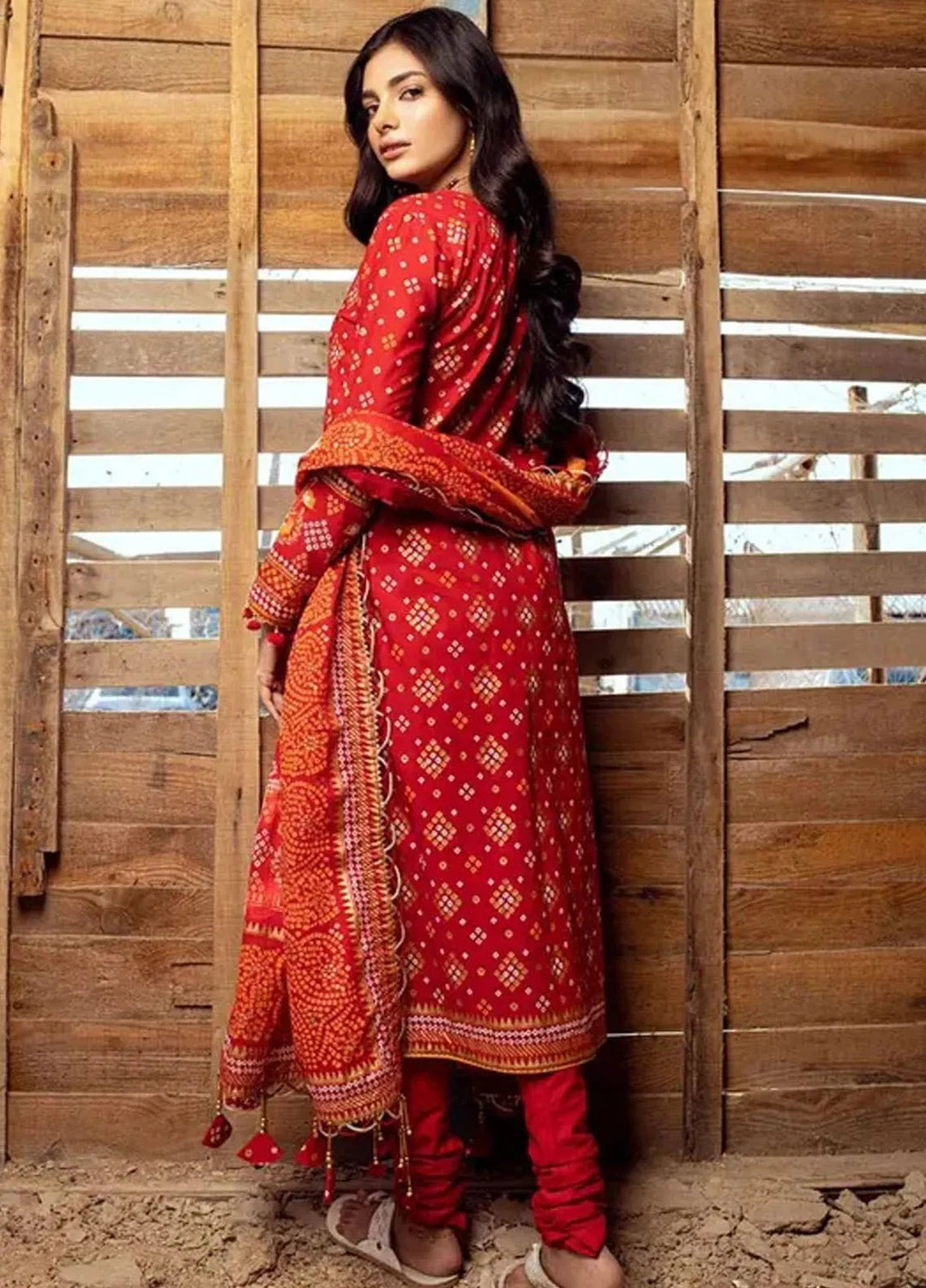 Chunri By Gul Ahmed Printed Pret Lawn Suits 3 Piece GA24C CL-42004 A - Summer Collection