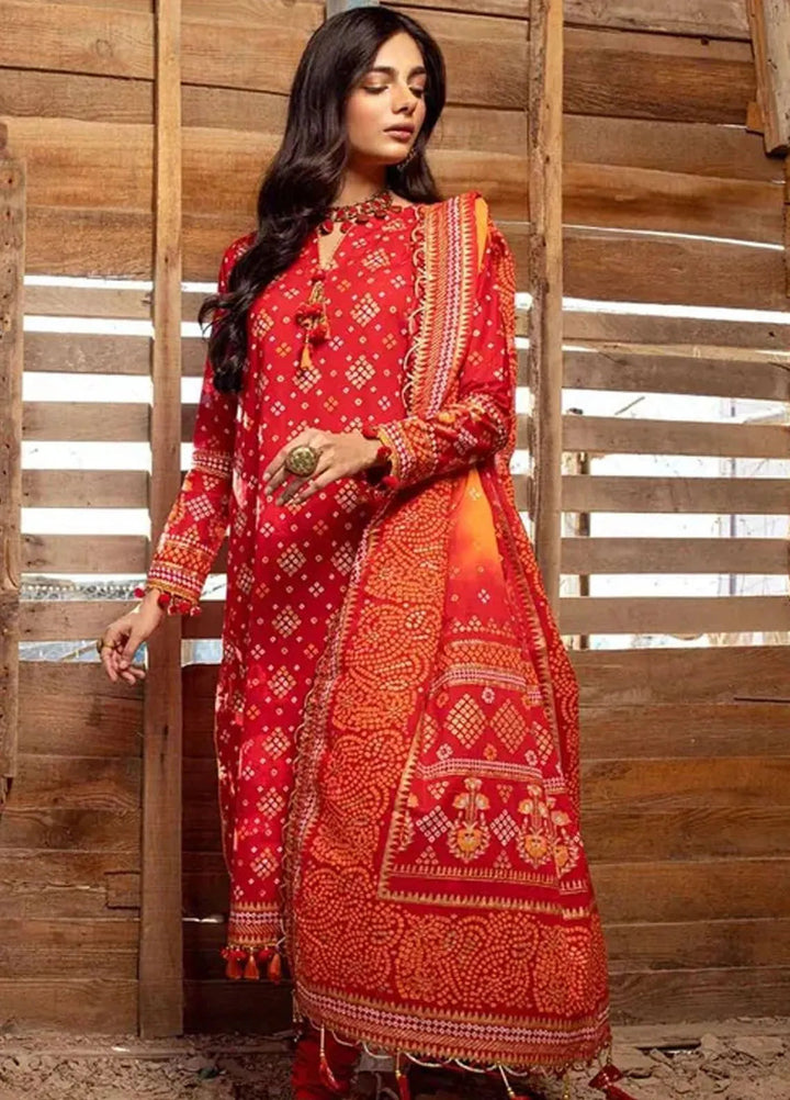 Chunri By Gul Ahmed Printed Pret Lawn Suits 3 Piece GA24C CL-42004 A - Summer Collection