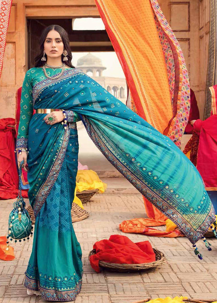 Chunri by Gul Ahmed Printed Lawn  Unstitched Saree GA23C SR-32021 - Summer Collection