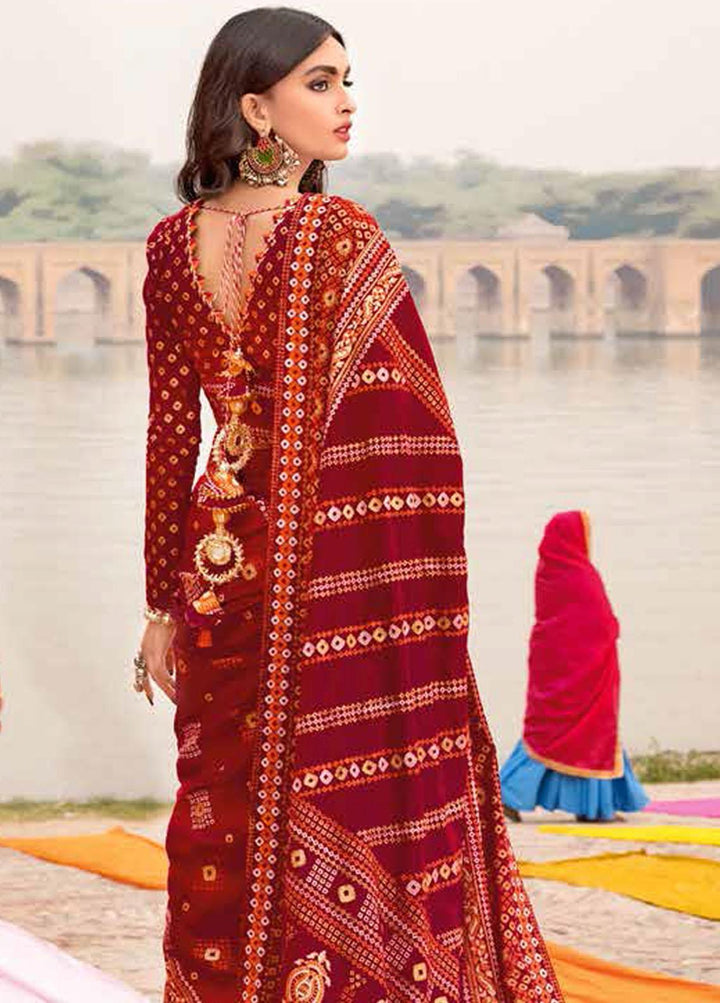 Chunri by Gul Ahmed Printed Lawn  Unstitched Saree GA23C SR-32001 - Summer Collection