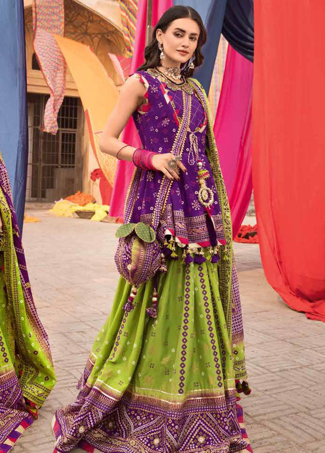 Chunri by Gul Ahmed Printed Lawn Suits Unstitched 3 Piece GA23C LG-32001 - Summer Collection