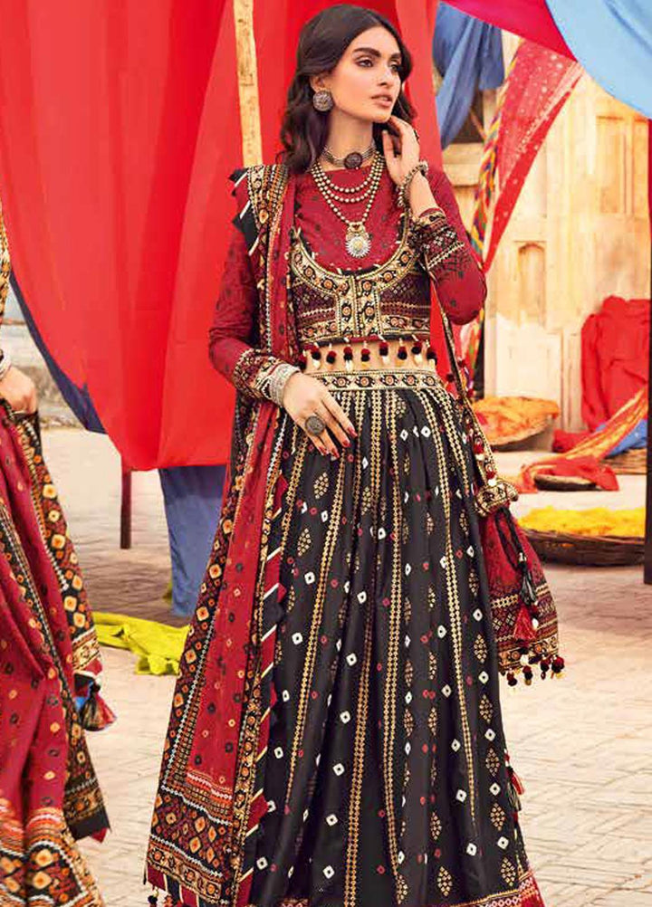 Chunri by Gul Ahmed Printed Lawn Suits Unstitched 3 Piece GA23C LG-32002 - Summer Collection