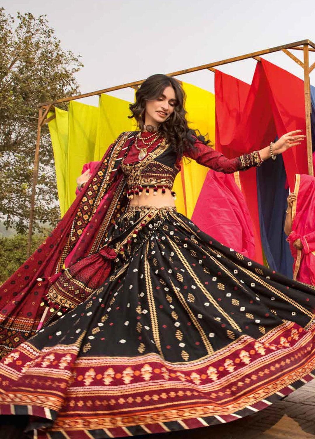 Chunri by Gul Ahmed Printed Lawn Suits Unstitched 3 Piece GA23C LG-32002 - Summer Collection