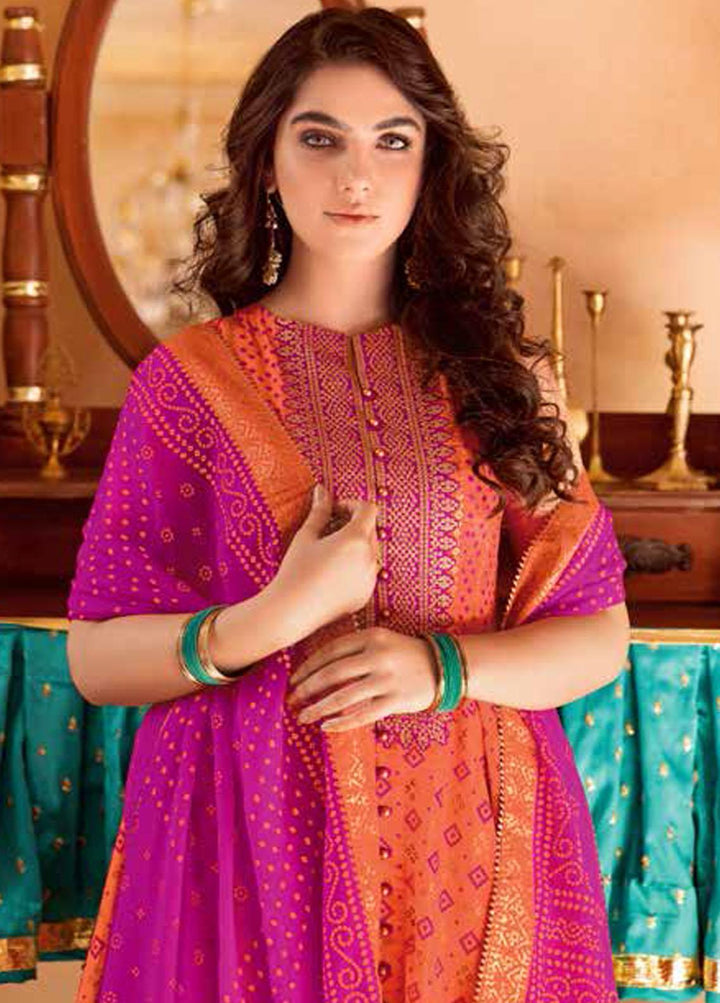 Chunri by Gul Ahmed Embroidered Lawn Suits Unstitched 3 Piece GA23C BM-32008 - Summer Collection