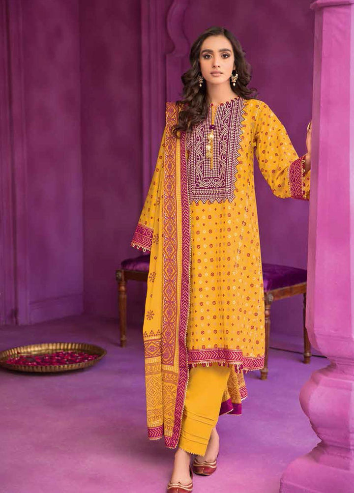 Chunri by Gul Ahmed Embroidered Lawn Suits Unstitched 3 Piece GA23C BM-32009 - Summer Collection
