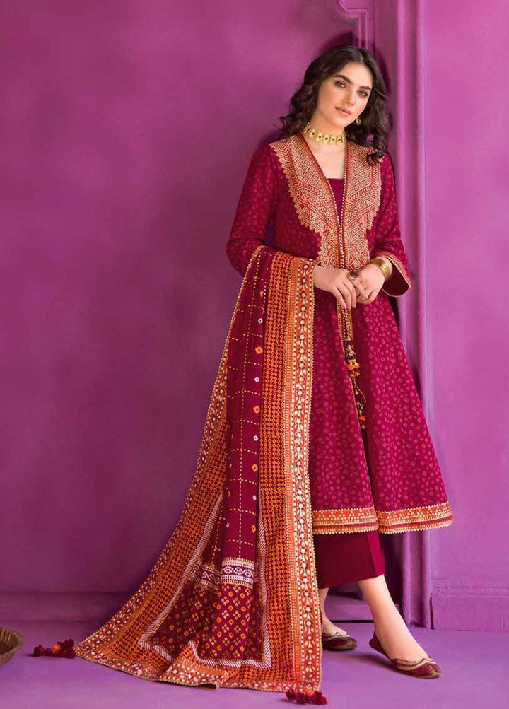 Chunri by Gul Ahmed Embroidered Lawn Suits Unstitched 3 Piece GA23C BM-32010 - Summer Collection