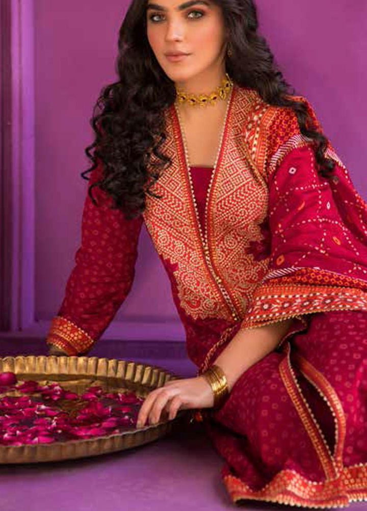 Chunri by Gul Ahmed Embroidered Lawn Suits Unstitched 3 Piece GA23C BM-32010 - Summer Collection