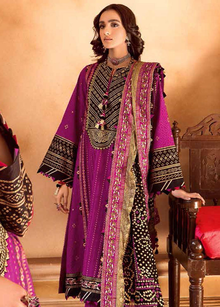Chunri by Gul Ahmed Embroidered Lawn Suits Unstitched 3 Piece GA23C BM-32014 - Summer Collection