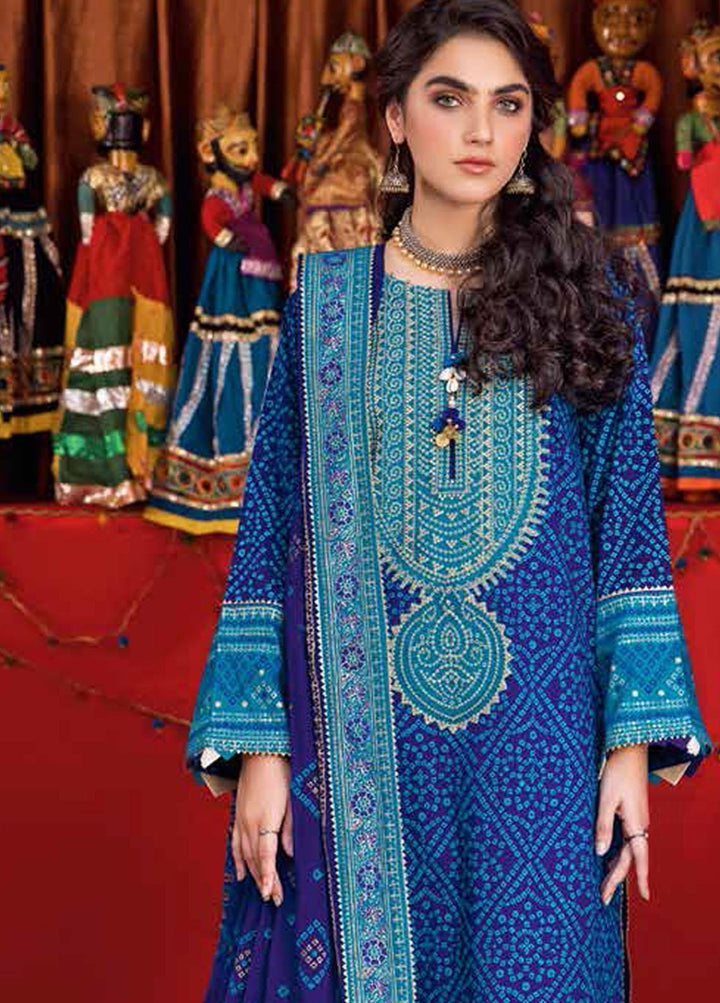 Chunri by Gul Ahmed Embroidered Lawn Suits Unstitched 3 Piece GA23C BM-32016 - Summer Collection