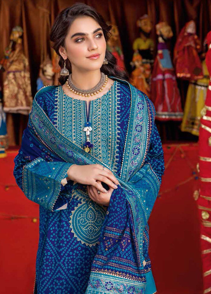 Chunri by Gul Ahmed Embroidered Lawn Suits Unstitched 3 Piece GA23C BM-32016 - Summer Collection
