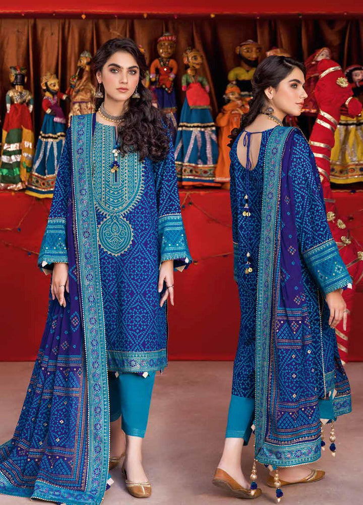 Chunri by Gul Ahmed Embroidered Lawn Suits Unstitched 3 Piece GA23C BM-32016 - Summer Collection
