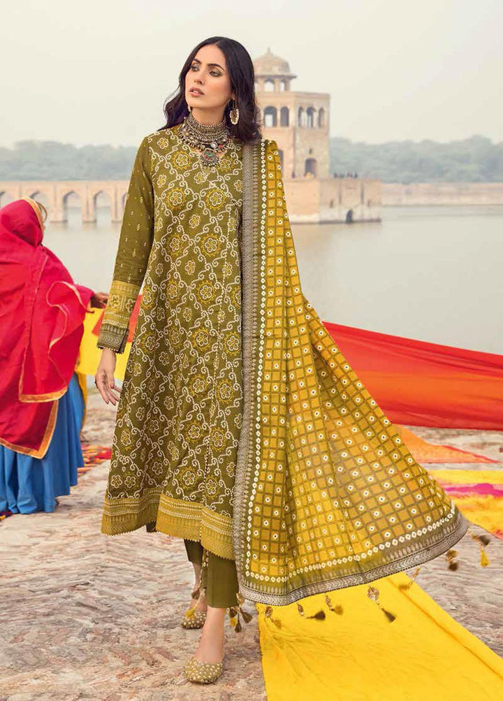 Chunri by Gul Ahmed Printed Lawn Suits Unstitched 3 Piece GA23C CL-22044 B - Summer Collection