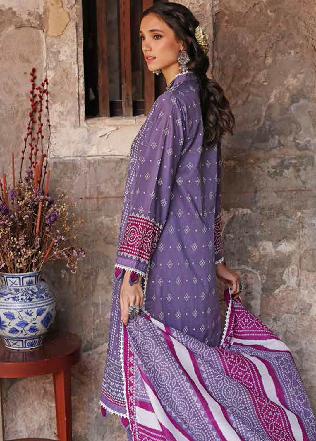 Chunri by Gul Ahmed Printed Lawn Suits Unstitched 3 Piece GA23C CL-22091 A - Summer Collection