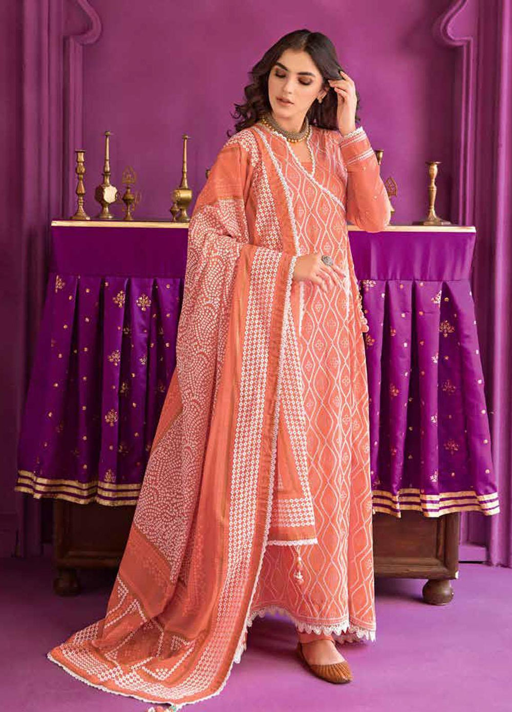 Chunri by Gul Ahmed Printed Lawn Suits Unstitched 3 Piece GA23C CL-22115 - Summer Collection