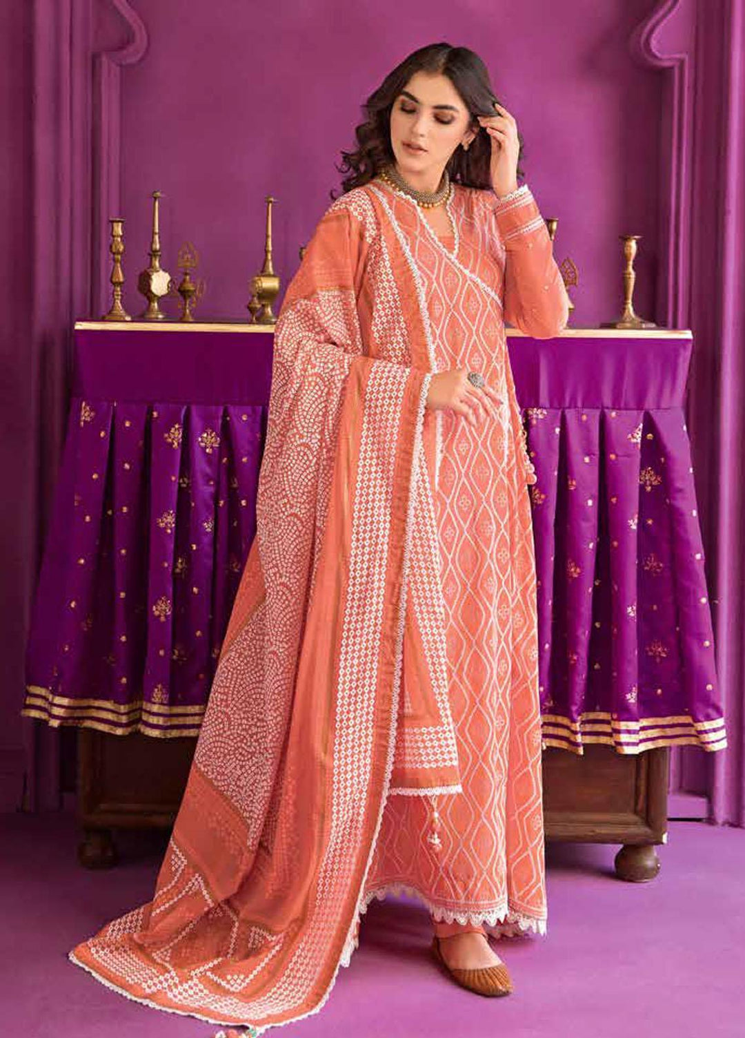 Chunri by Gul Ahmed Printed Lawn Suits Unstitched 3 Piece GA23C CL-22115 - Summer Collection