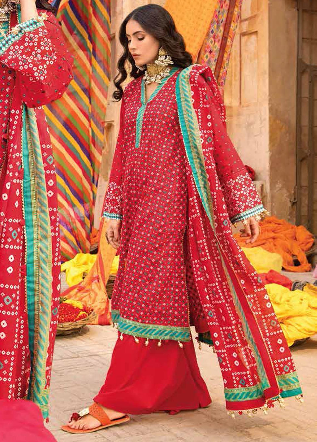 Chunri by Gul Ahmed Printed Lawn Suits Unstitched 3 Piece GA23C CL-22172 A - Summer Collection