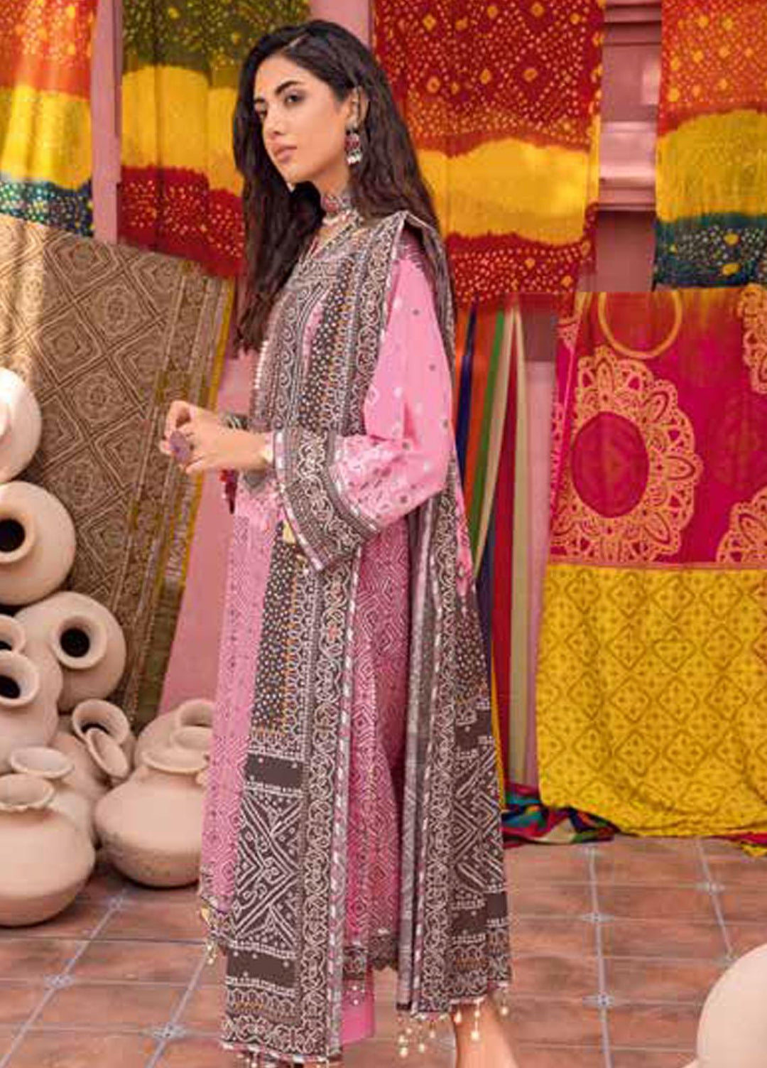 Chunri by Gul Ahmed Printed Lawn Suits Unstitched 3 Piece GA23C CL-32054 A - Summer Collection