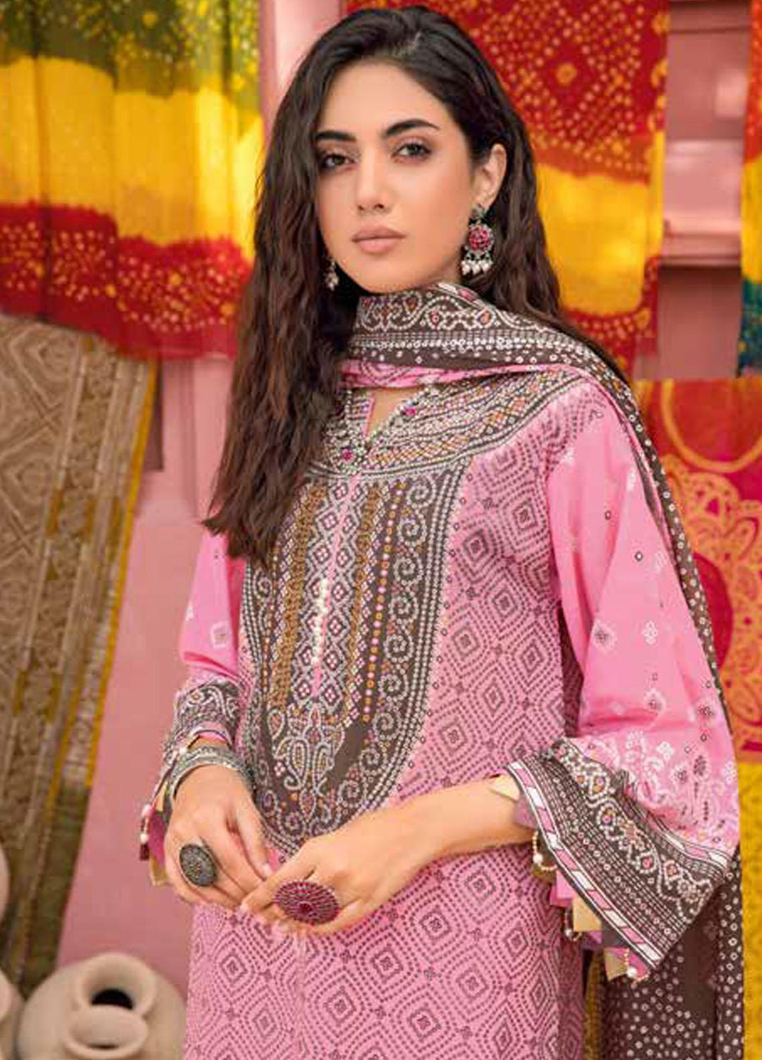 Chunri by Gul Ahmed Printed Lawn Suits Unstitched 3 Piece GA23C CL-32054 A - Summer Collection