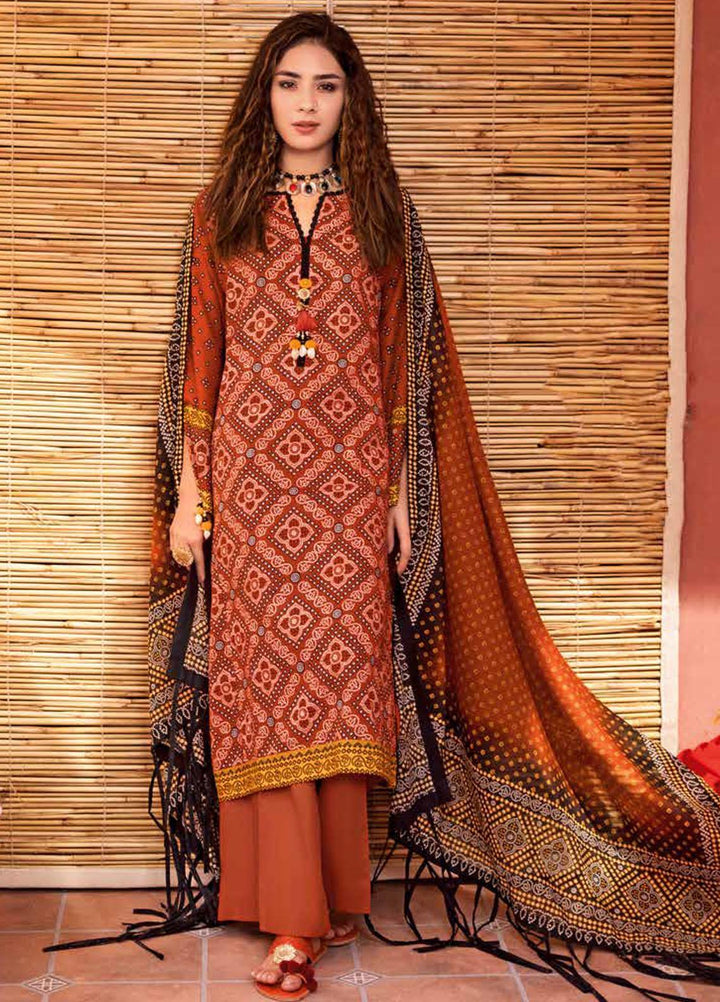Chunri by Gul Ahmed Printed Lawn Suits Unstitched 3 Piece GA23C CL-32055 B - Summer Collection