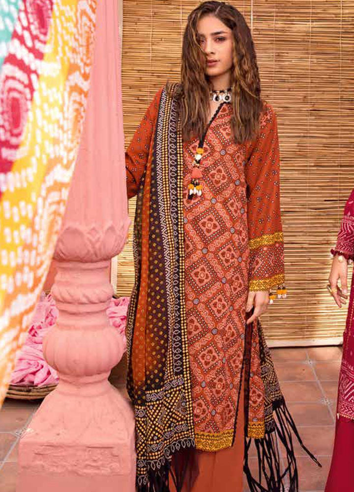 Chunri by Gul Ahmed Printed Lawn Suits Unstitched 3 Piece GA23C CL-32055 B - Summer Collection