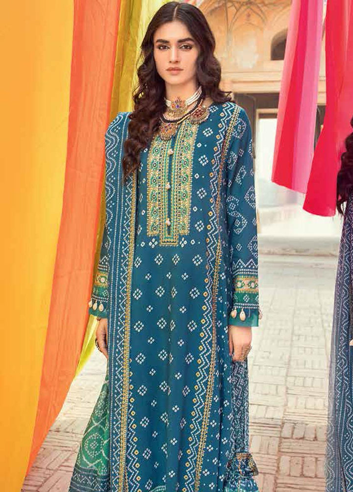 Chunri by Gul Ahmed Printed Lawn Suits Unstitched 3 Piece GA23C CL-32093 A - Summer Collection