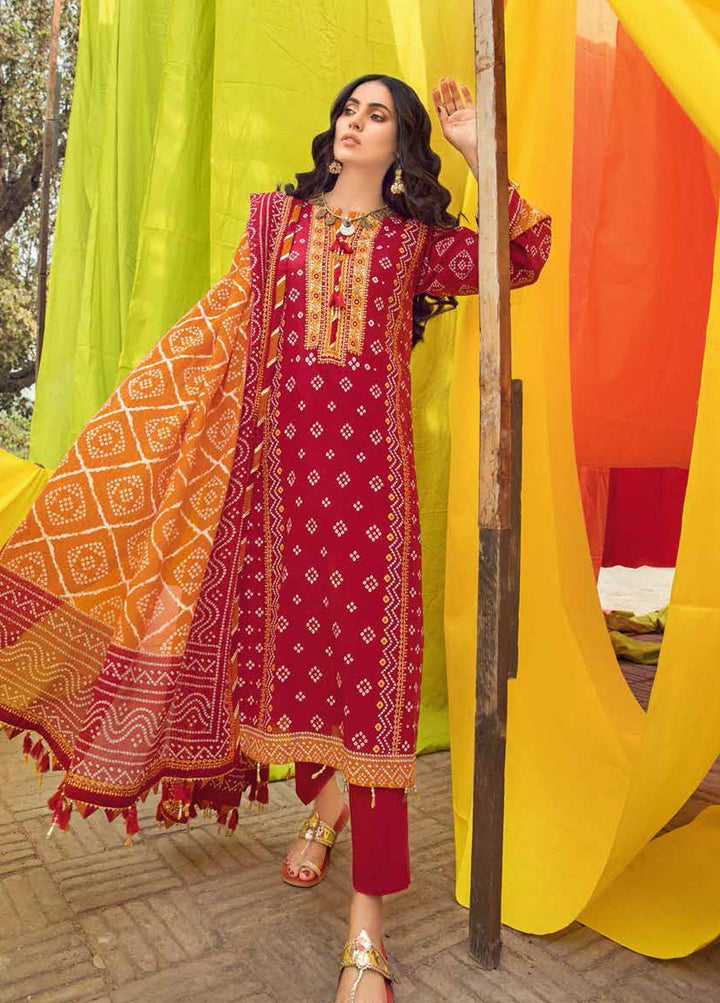 Chunri by Gul Ahmed Printed Lawn Suits Unstitched 3 Piece GA23C CL-32093 B - Summer Collection