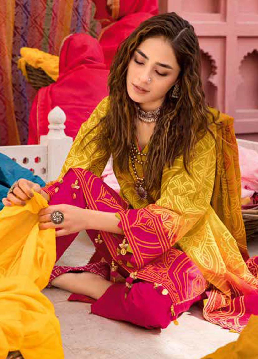 Chunri by Gul Ahmed Printed Lawn Suits Unstitched 3 Piece GA23C CL-32094 A - Summer Collection