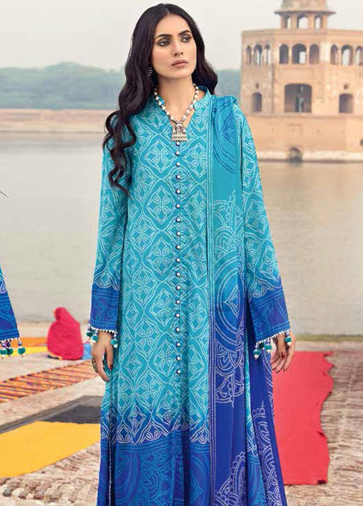 Chunri by Gul Ahmed Printed Lawn Suits Unstitched 3 Piece GA23C CL-32094 B - Summer Collection