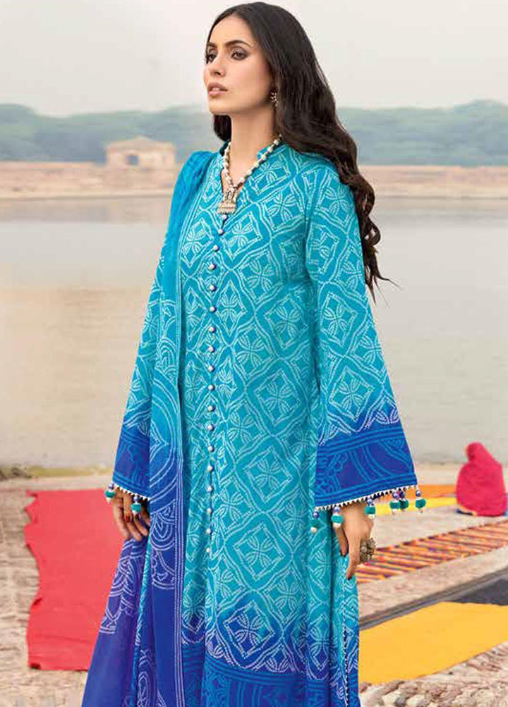 Chunri by Gul Ahmed Printed Lawn Suits Unstitched 3 Piece GA23C CL-32094 B - Summer Collection