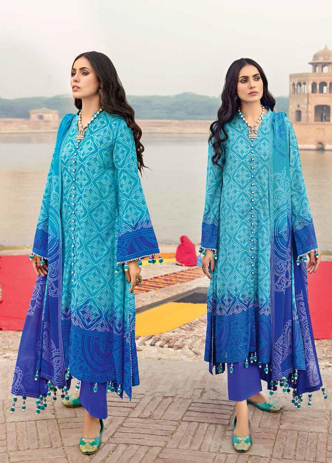 Chunri by Gul Ahmed Printed Lawn Suits Unstitched 3 Piece GA23C CL-32094 B - Summer Collection