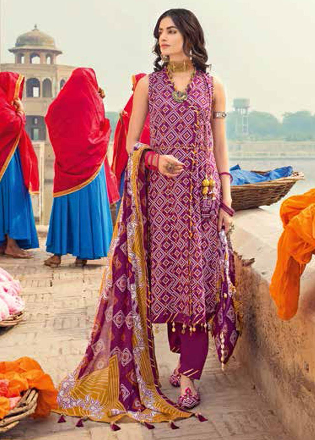 Chunri by Gul Ahmed Printed Lawn Suits Unstitched 3 Piece GA23C CL-32095 A - Summer Collection