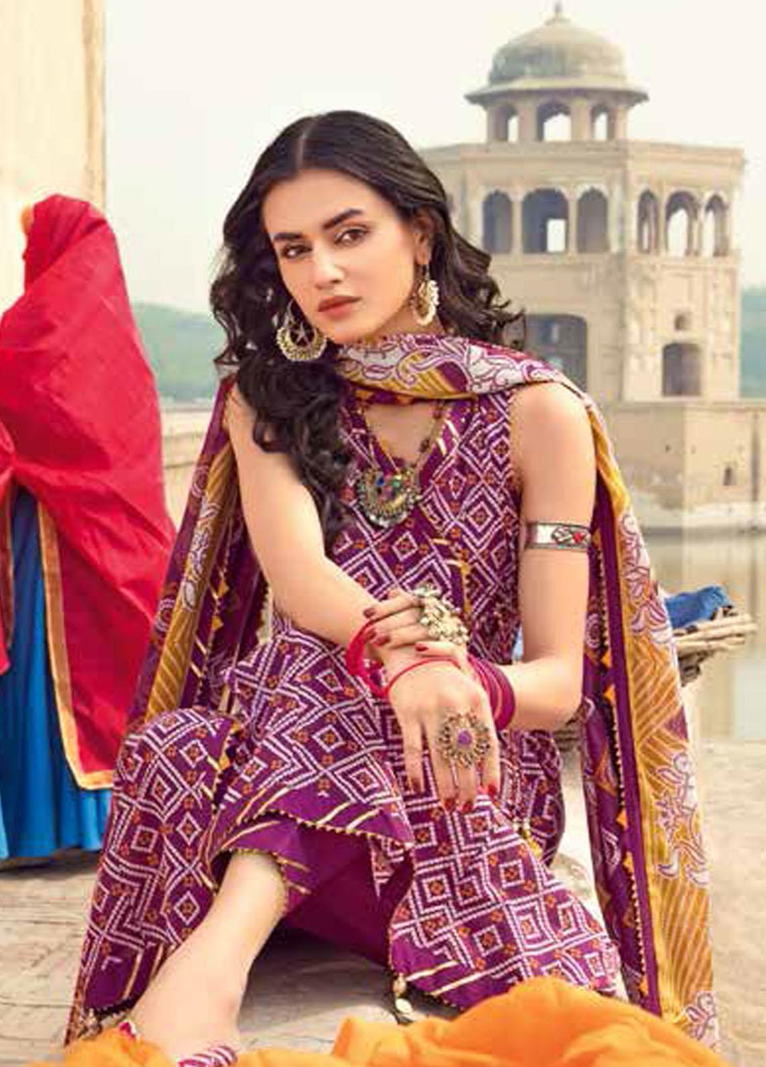 Chunri by Gul Ahmed Printed Lawn Suits Unstitched 3 Piece GA23C CL-32095 A - Summer Collection