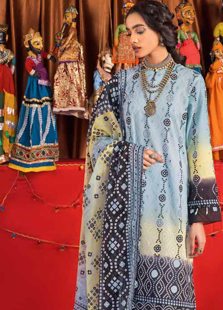 Chunri by Gul Ahmed Printed Lawn Suits Unstitched 3 Piece GA23C CL-32097 A - Summer Collection