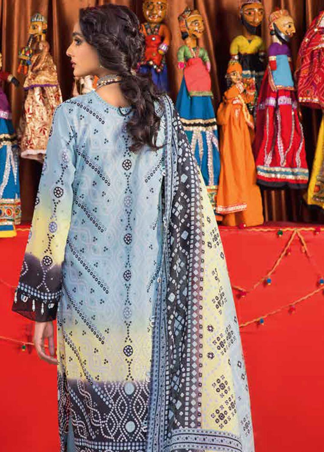 Chunri by Gul Ahmed Printed Lawn Suits Unstitched 3 Piece GA23C CL-32097 A - Summer Collection