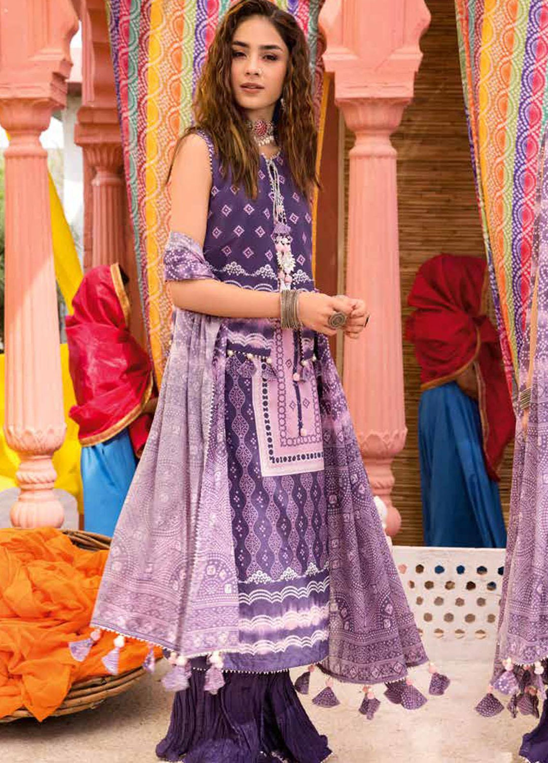 Chunri by Gul Ahmed Printed Lawn Suits Unstitched 3 Piece GA23C CL-32098 A - Summer Collection