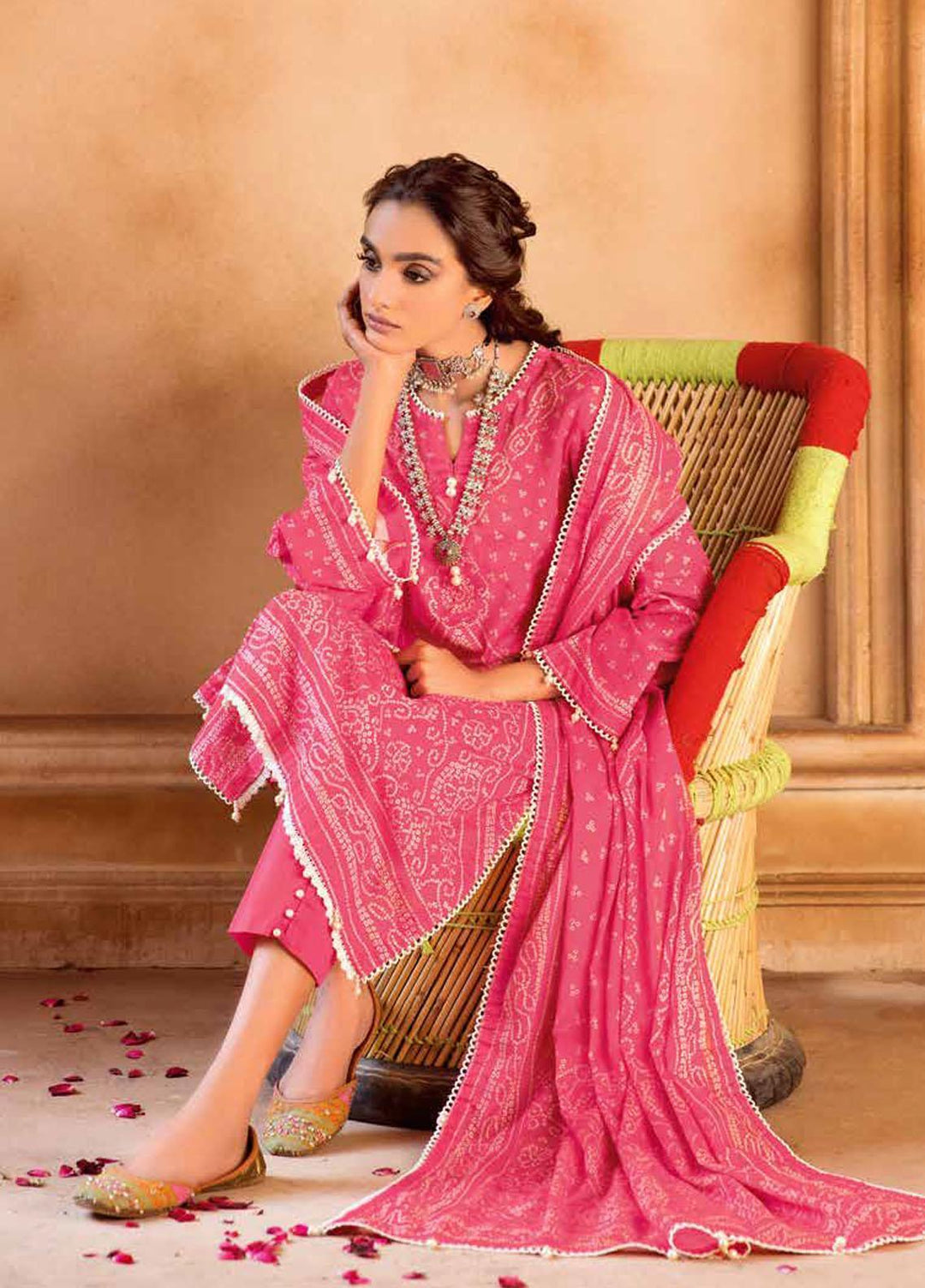 Chunri by Gul Ahmed Printed Lawn Suits Unstitched 3 Piece GA23C CL-32100 A - Summer Collection