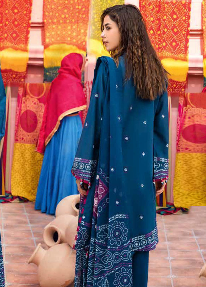 Chunri by Gul Ahmed Printed Lawn Suits Unstitched 3 Piece GA23C CL-32101 B - Summer Collection