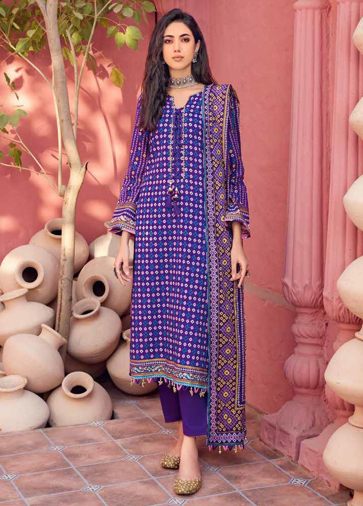 Chunri by Gul Ahmed Printed Lawn Suits Unstitched 3 Piece GA23C CL-32140 B - Summer Collection