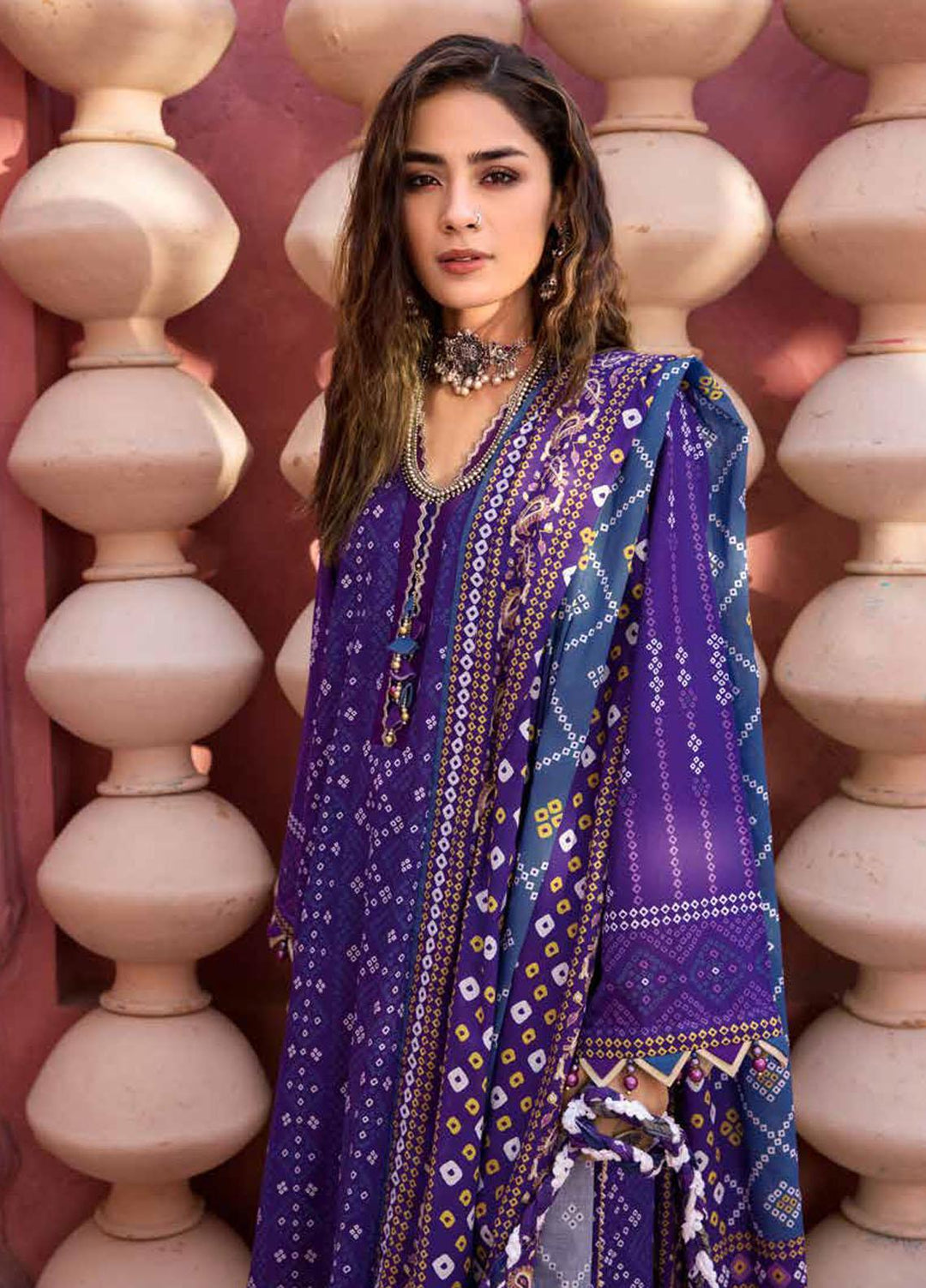 Chunri by Gul Ahmed Printed Lawn Suits Unstitched 3 Piece GA23C CL-32141 B - Summer Collection