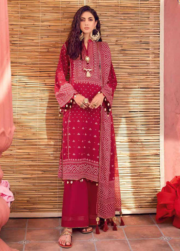 Chunri by Gul Ahmed Printed Lawn Suits Unstitched 3 Piece GA23C CL-32163 B - Summer Collection