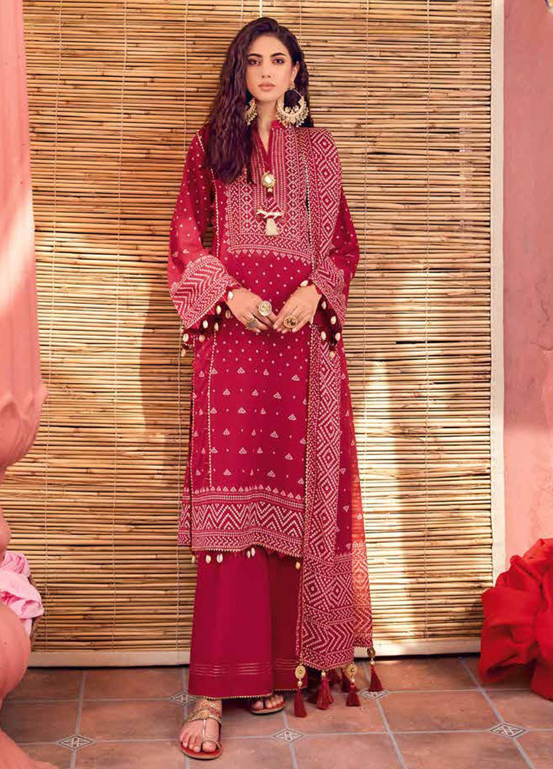 Chunri by Gul Ahmed Printed Lawn Suits Unstitched 3 Piece GA23C CL-32163 B - Summer Collection